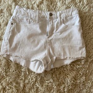WILD FABLE white jean shorts